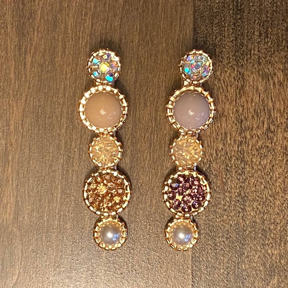 Gold Glitter Hair Clasps